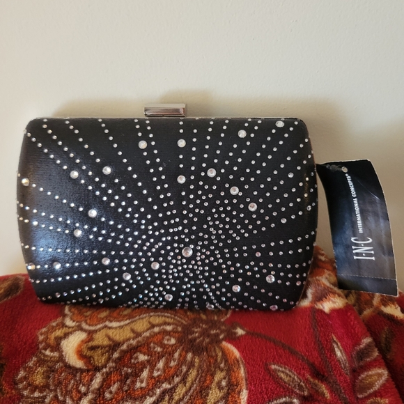 Beautiful Evening Bag. With Crystals. I.N.C Brand. - Picture 1 of 3